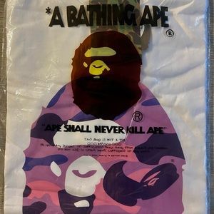 “A Bathing Ape White, Purple, & Pink Tee Apparel”